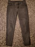 Spodnie jeans ciemny szary, S