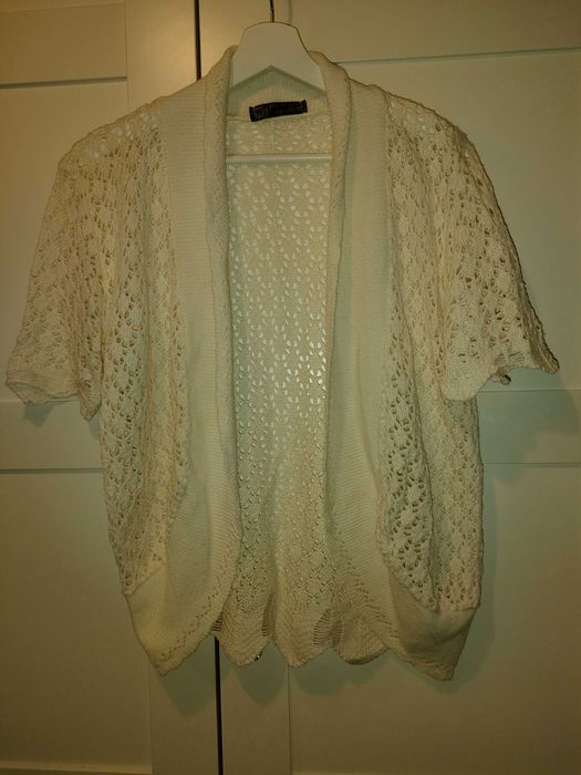 Ażurowy sweterek / bolerko M-L z UK