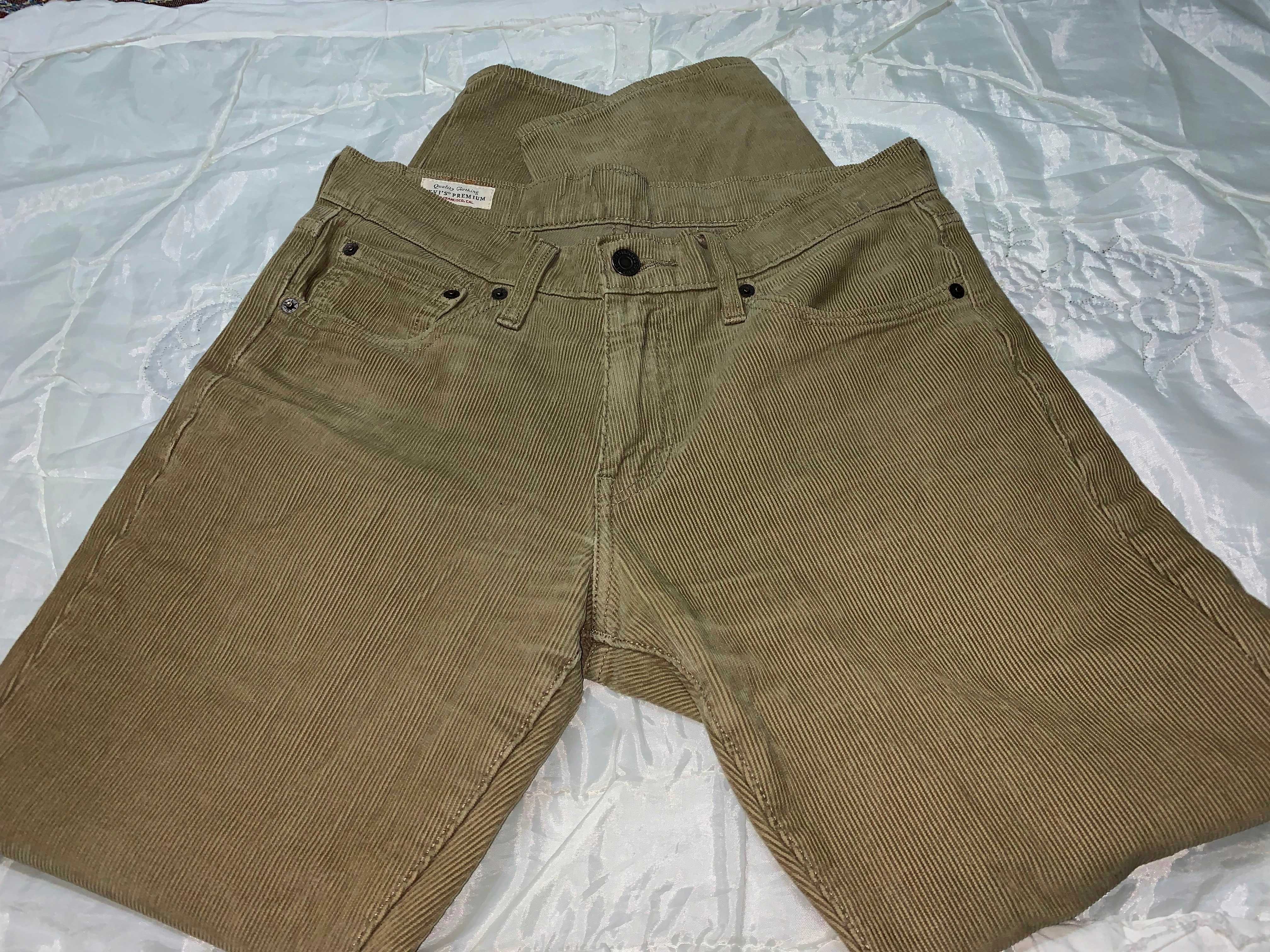 Вельветові джинси LEVIS 511  San Francisko premium W30L30