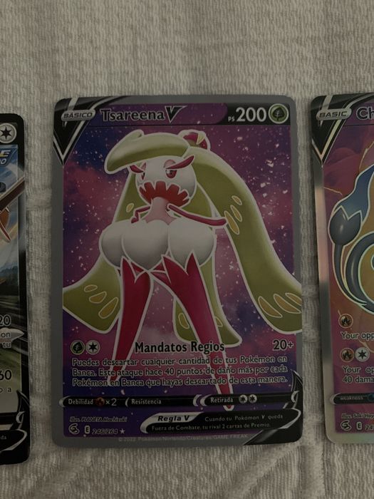 3 cartas de pokémon especiais