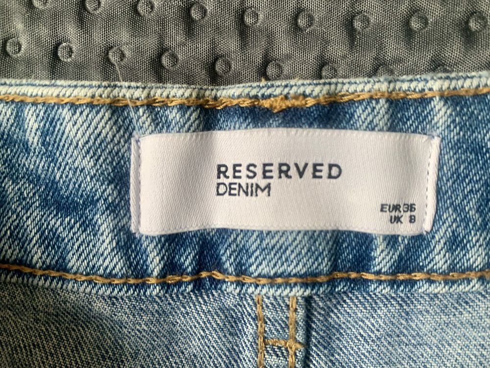 Szorty Reserved z wysikim stanem- gruby jeans