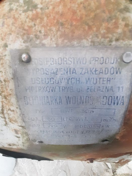 Betoniarka PRL 380 V