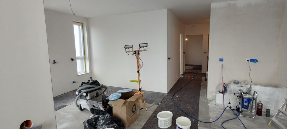 Malowanie natryskowe gładzie szpachlowanie