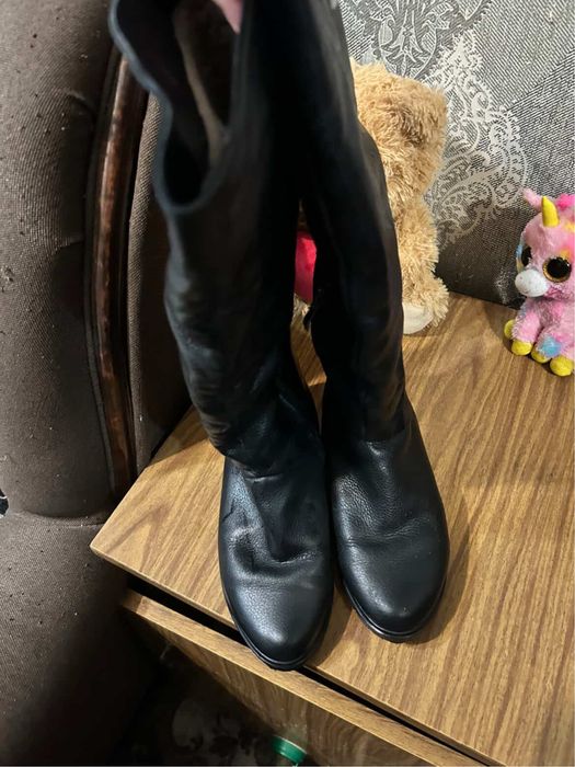 Продам шкіряні сапоги жіночі