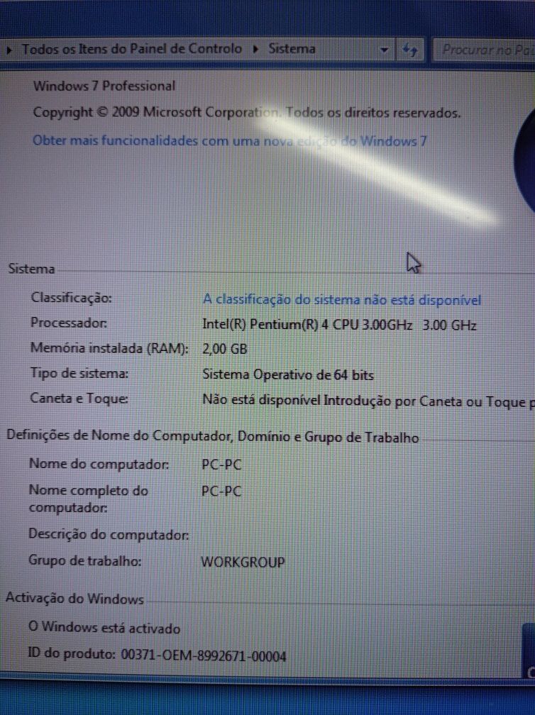 PC Desktop HP Pentium IV