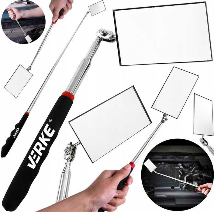 Lusterko teleskopowe inspekcyjne warsztatowe lustro kominiarz