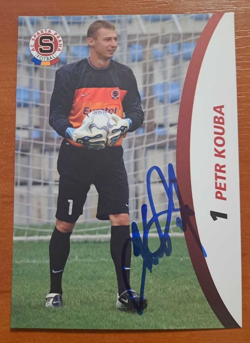 Petr Kouba- karta z oryginalnym autografem