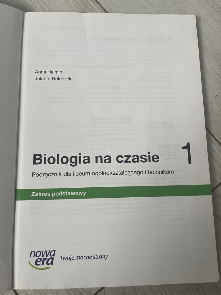 Biologia na czasie 1. Zakres podstawowy