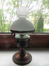 lampa naftowa miedziana wysokość całk.40 cm