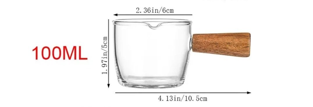 Соусник, міні-чашка з дерев'яною ручкою, чашка для кави або молока