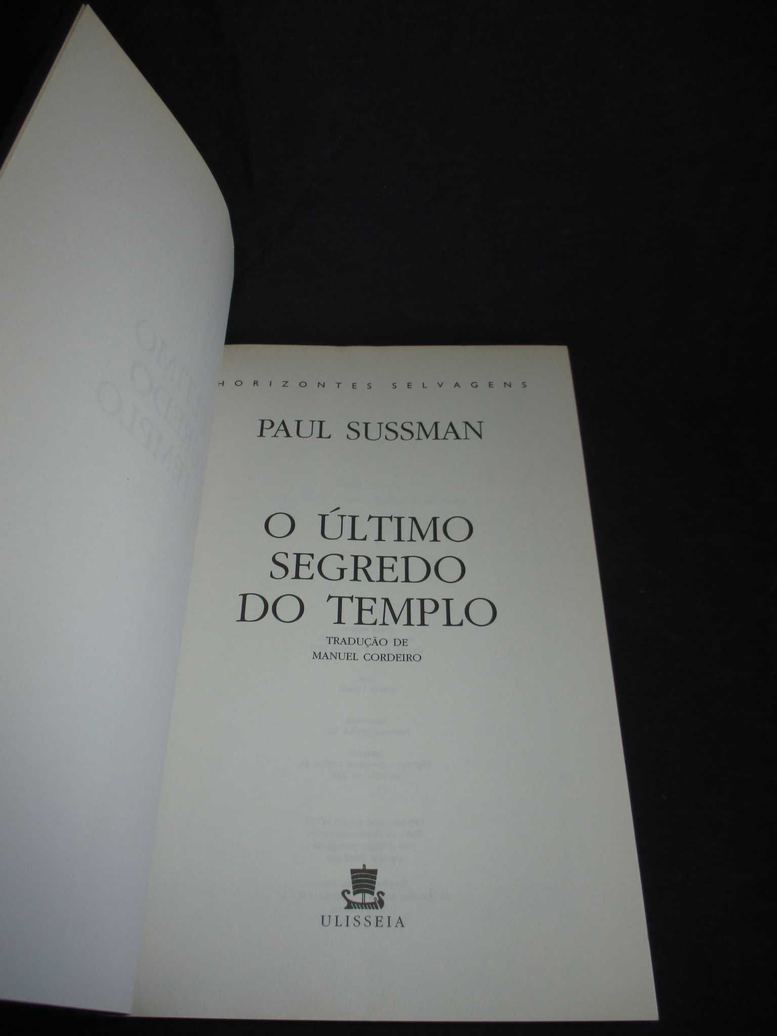 Livro O Último segredo do templo Paul Sussman