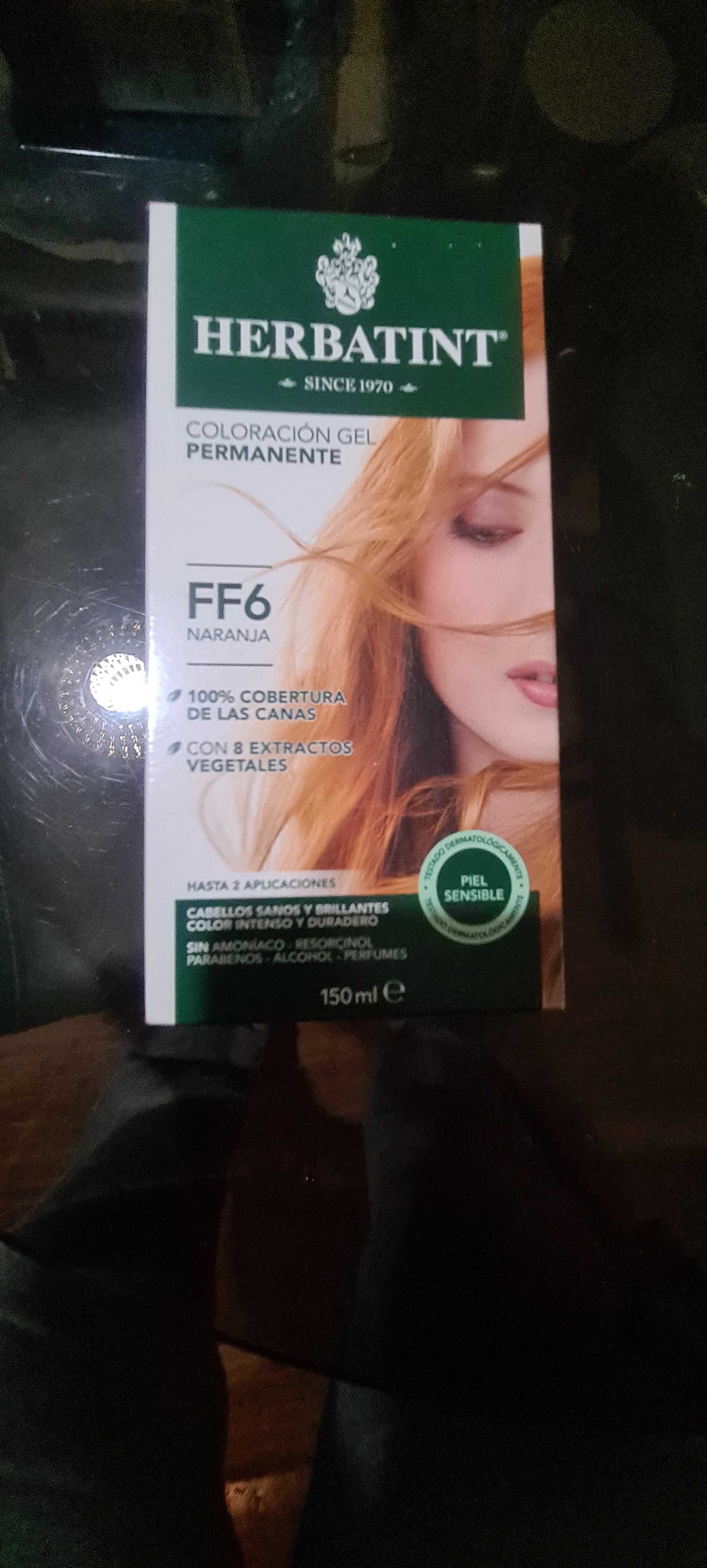 Coloração cabelo Herbatint FF6 7R e 8R