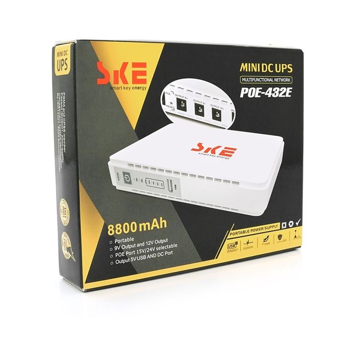 UPS ДБЖ  Poe 432e безперебійне живлення для роутера/терміналу