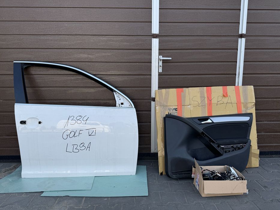 Drzwi prawy przód VW GOLF 6 VI białe LB9A