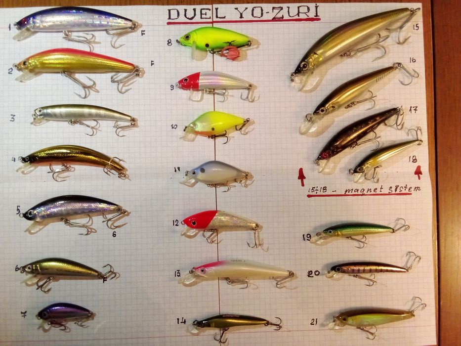 Воблеры для троллинга, кастинга Duel Yo-zuri, Daiwa, Shimano, Owner .