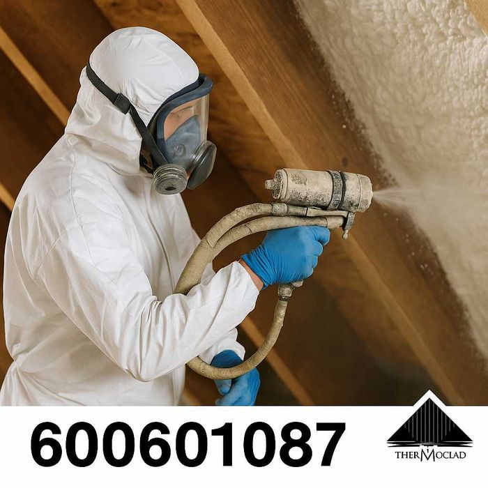 Ocieplanie pianką PUR oraz wdmuchiwanie wełny i celulozy