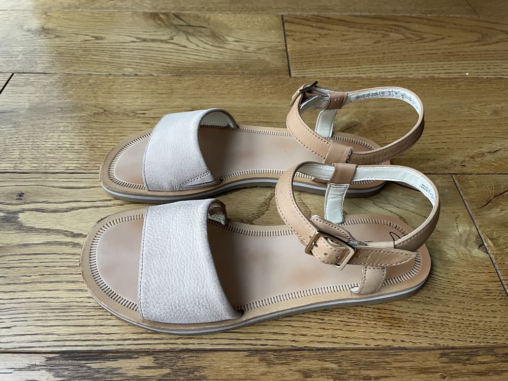 Босоножки Clarks, кожаные, размер 38-39