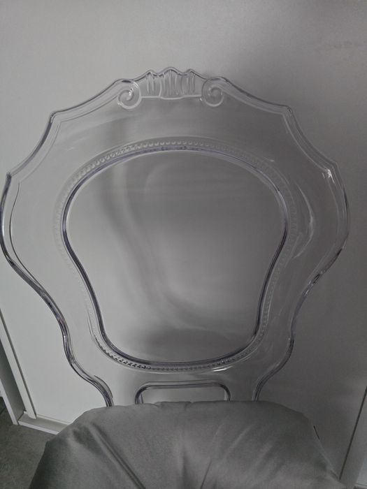 Krzesło transparentne glamour toaletka