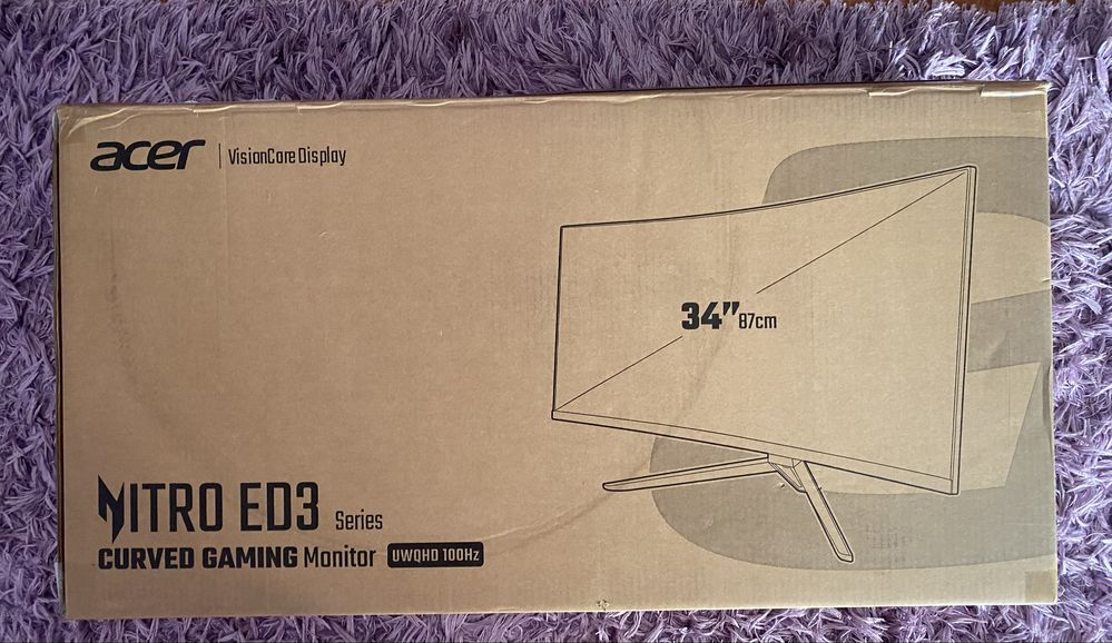 Monitor gamingowy zakrzywiony ACER Nitro ED343CURHbmiippx 34"