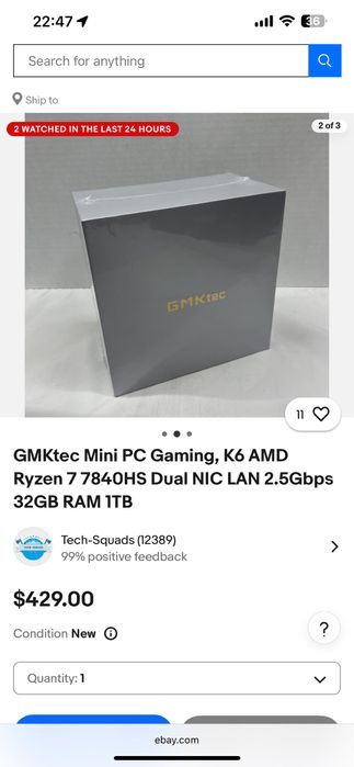 Gmktec nuc box MINI PC K6