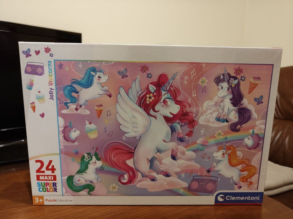 Puzzle Unicorn, 24 MAXI, Clementoni