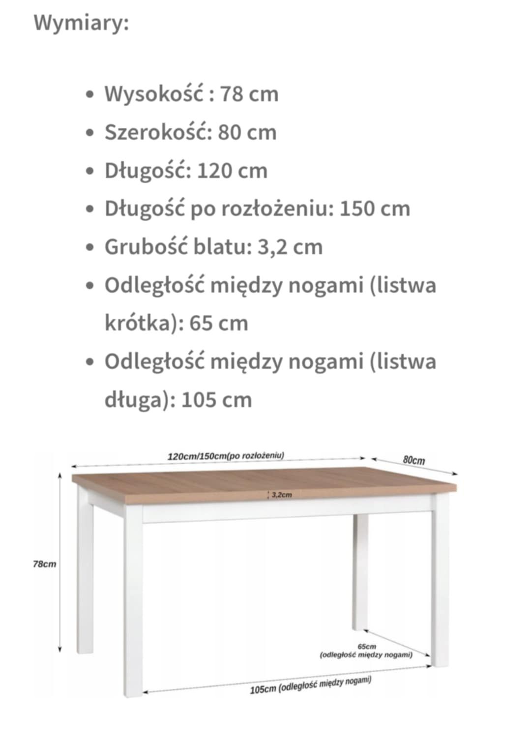 Stół z krzesłami