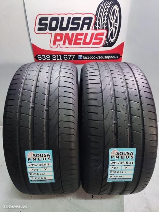2 pneus semi novos 295-35r21 pirelli - oferta dos portes 180 EUROS