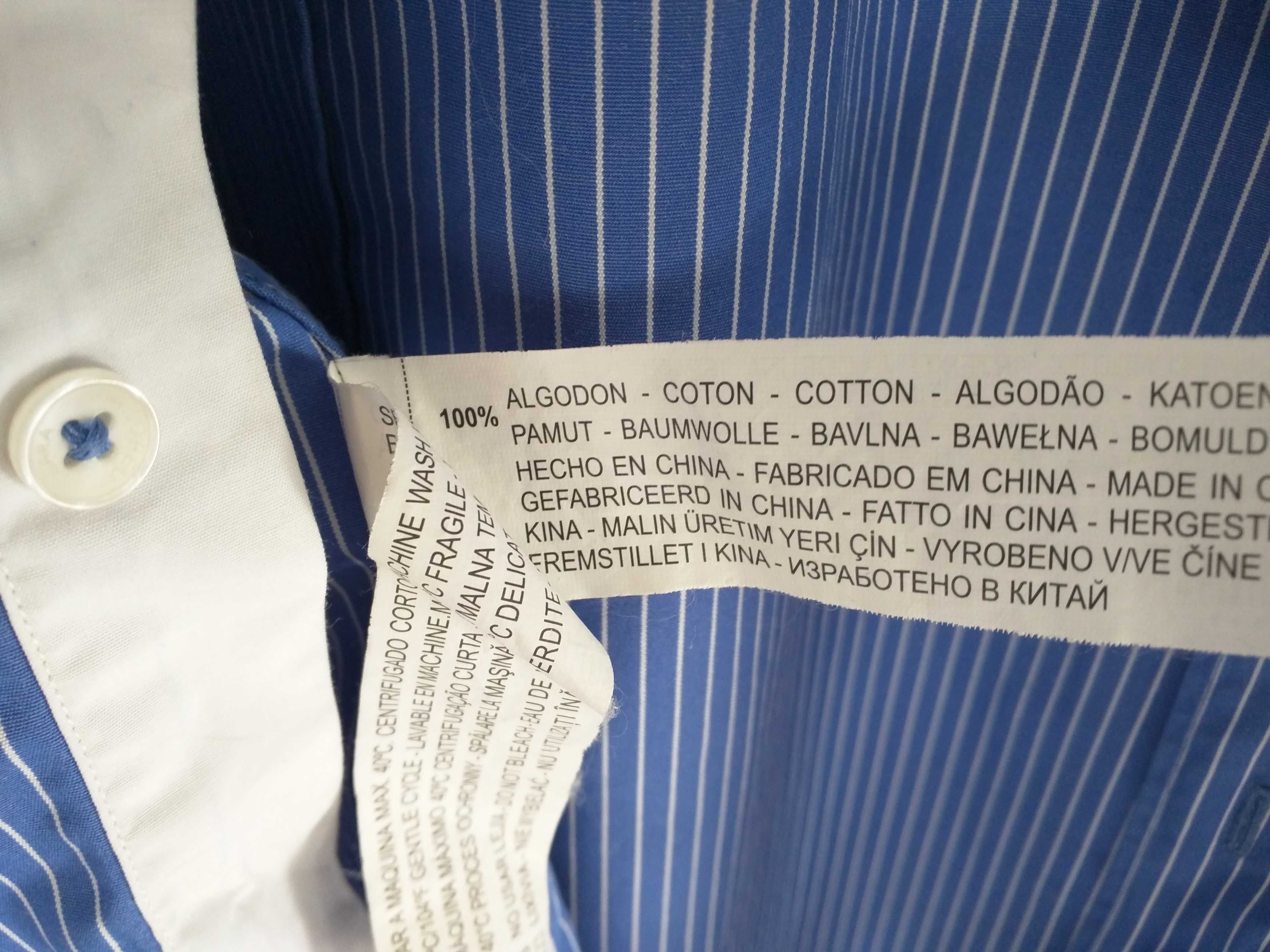 Koszula męska Zara Man 38 M fit bawełna
