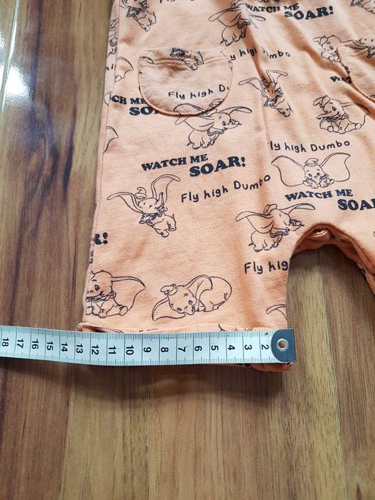 Pomarańczowe ogrodniczki słonik Dumbo DISNEY Baby 12-18  80-86cm
