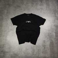 MĘSKA Koszulka PREMIUM Emporio Armani czarna Slim EA7 Elegancka Klasyk