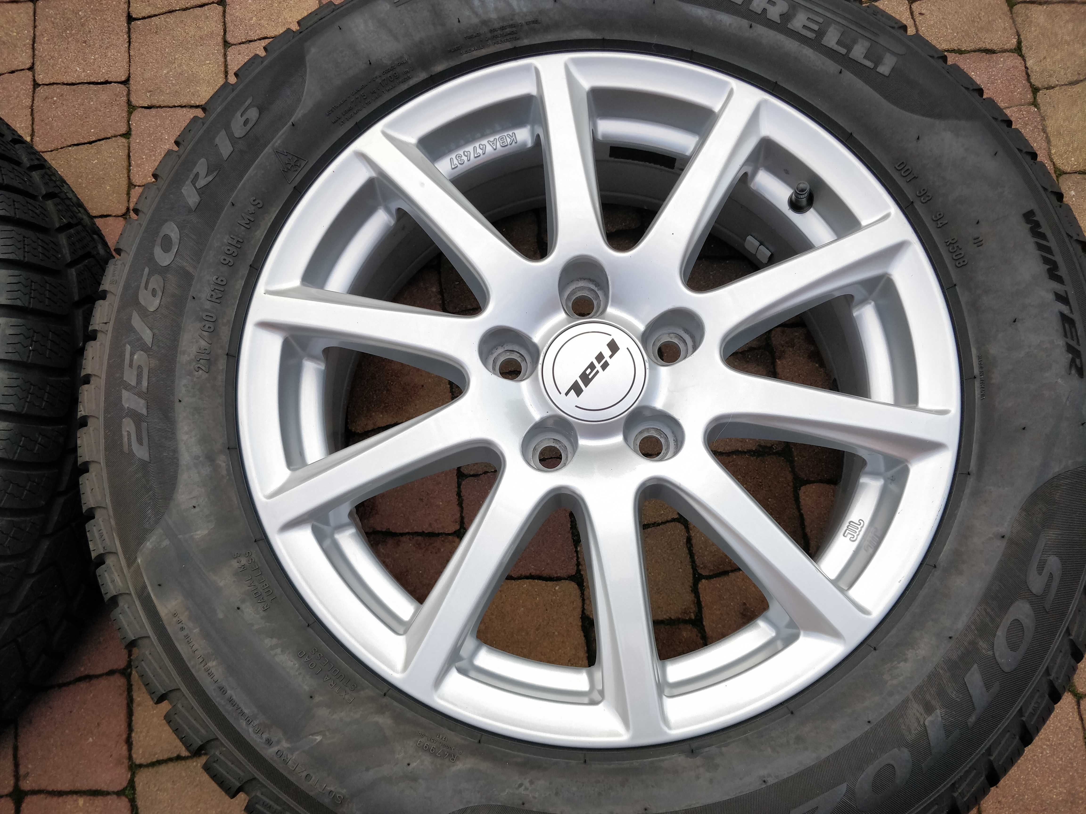 3009. Alufelgi 16" 5x112 6.5J ET45 Vw Passat B8 Skoda Superb Audi Seat