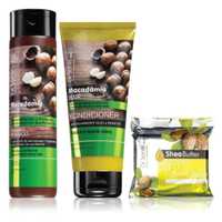 Macadamia champô, condicionador e sabonete para cabelo seco Dr. Santé