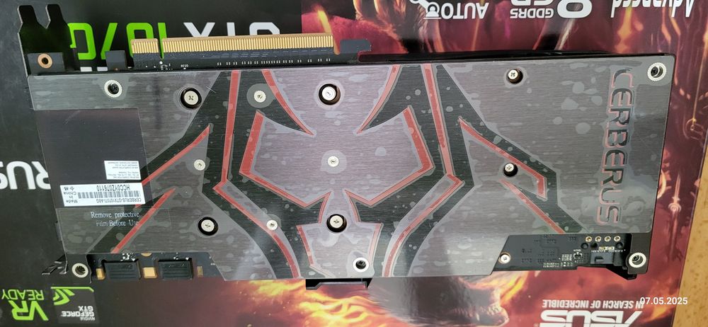 Видеокарта Asus GeForce GTX 1070 Ti 8 gb Cerberus