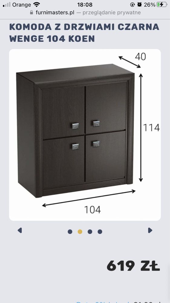 Komplet mebli do salonu brw KOEN