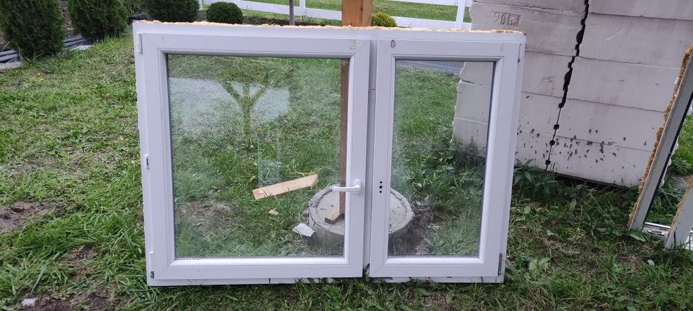 Dwa Okna PVC z demontażu 160x112