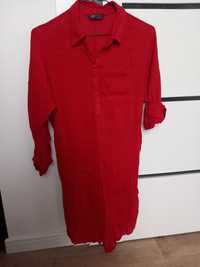 Czerwona sukienka / tunika / koszula M&S r.M