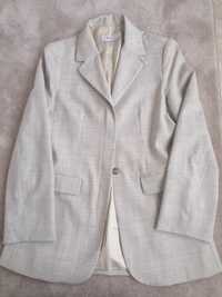 Casaco/blazer cinza claro, Mango, t36