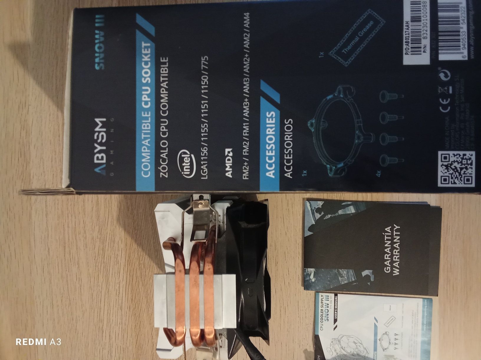 Cooler para AMD e Intel ABYSM SNOW III com 5 anos de garantia