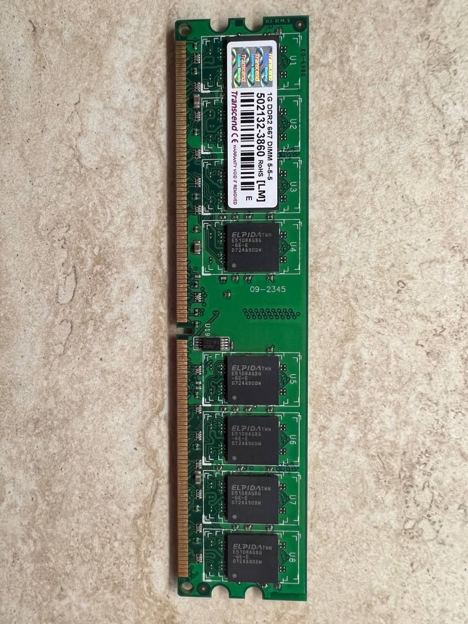 Планка оперативної пам'яті Transcend 1 GB DDR2
