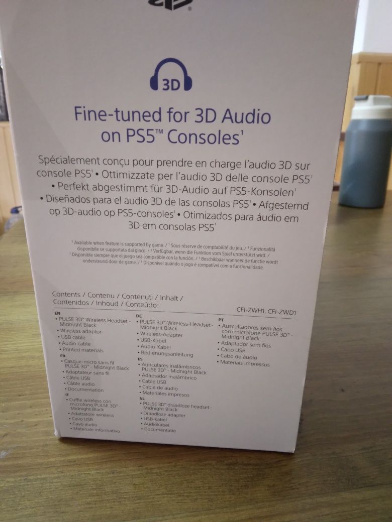 Auscultadores Sony PULSE 3D Midnight Black – Wireless | Como Novos!