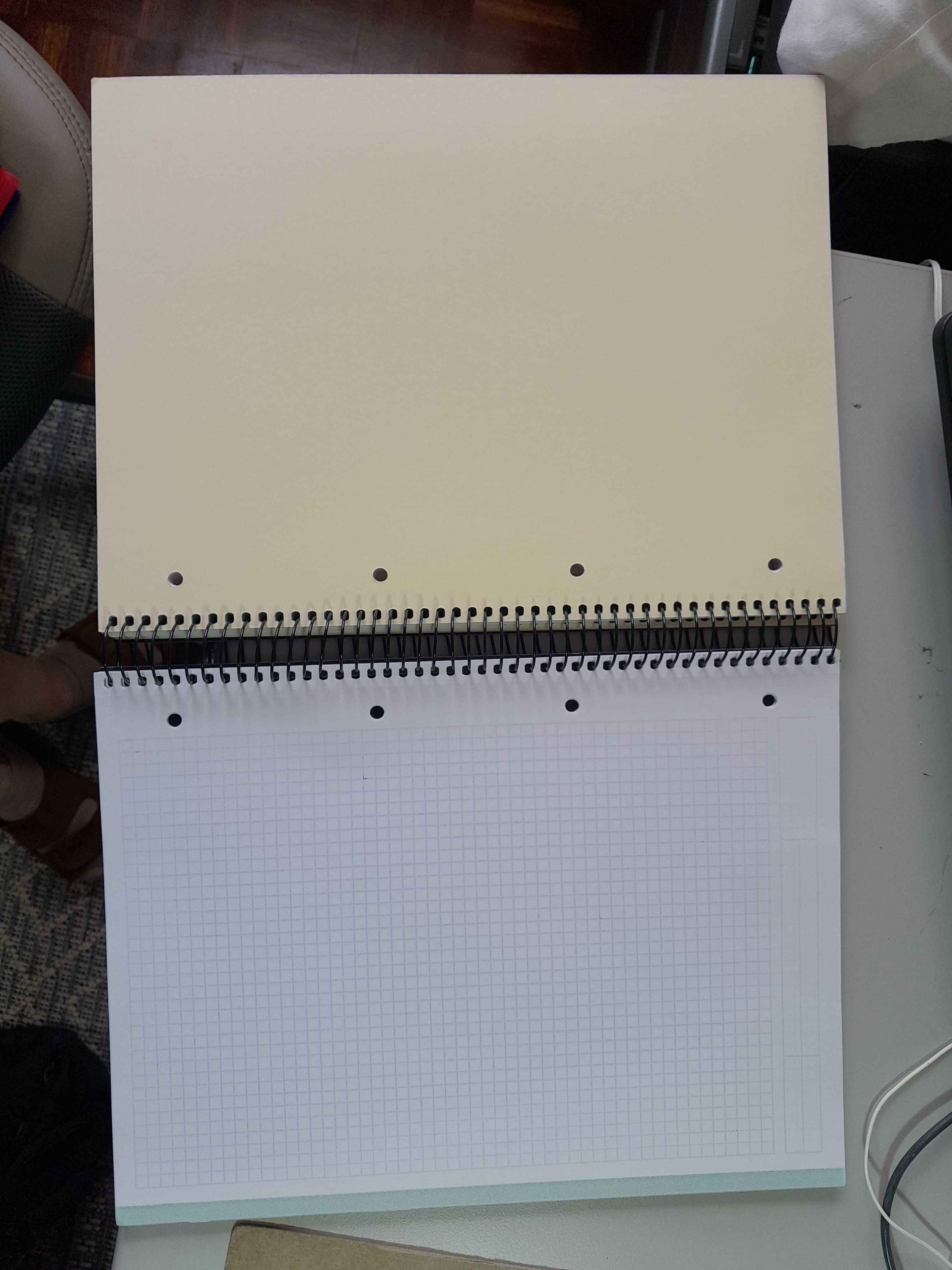 caderno de argolas novo