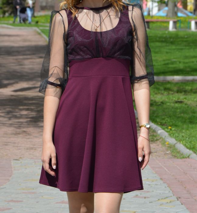 плаття сукня бордова святкова