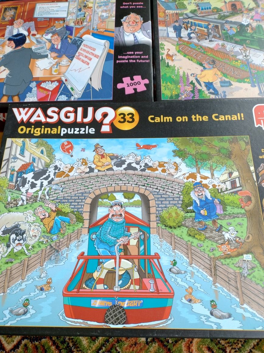 Wasgij puzzle zestaw układanka 5 sztuk
