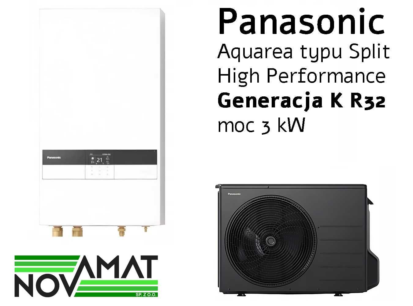 Pompa ciepła Panasonic seria HP K 3 kW split R32 KIT-WC03K3E5 [MONTAŻ]