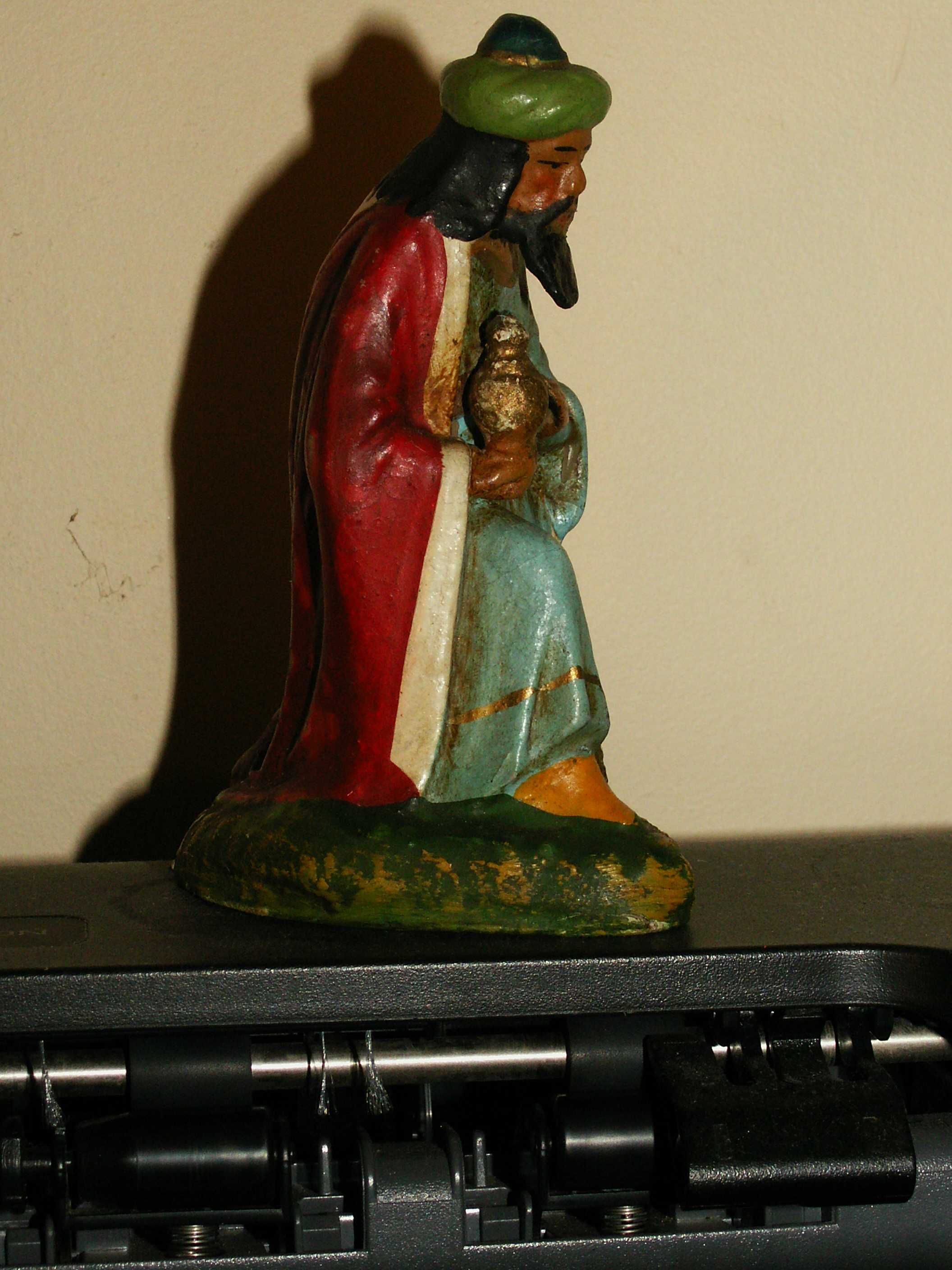 Stara Figurka do szopki bożonarodzeniowej KRÓL  z pap mache - szopka