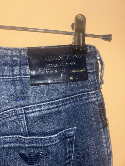 Jeansy armani niebieskie