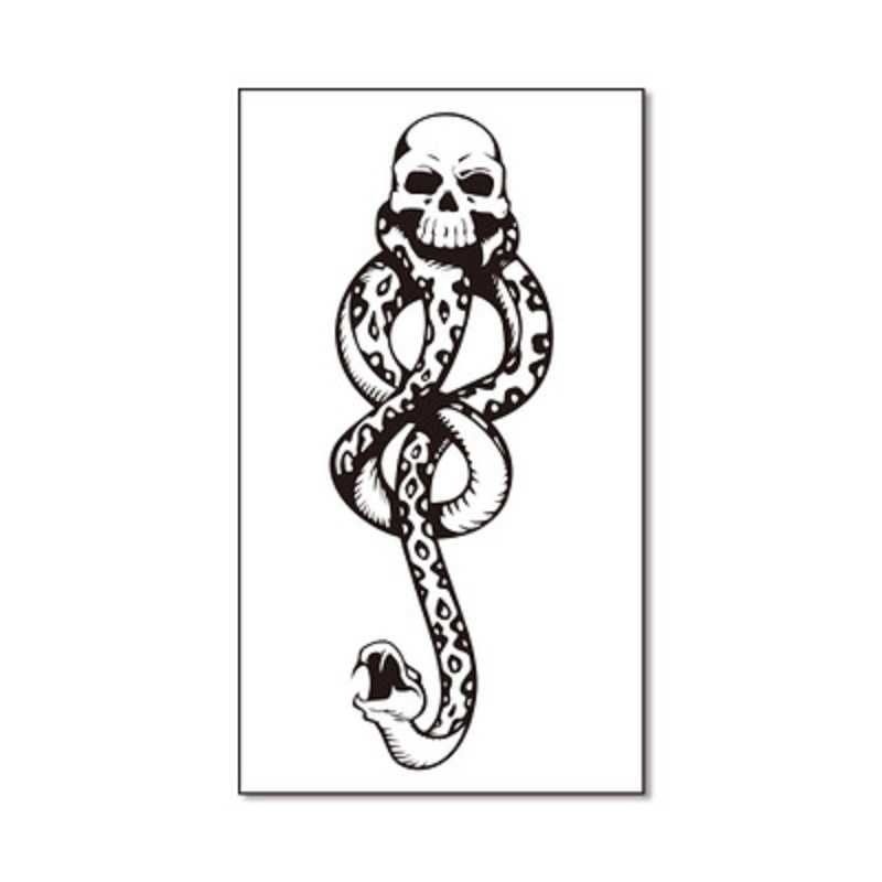 Tatuaż Wodny Zmywalny Insygnia Śmierci Harry Potter 4,7 x 11,5cm