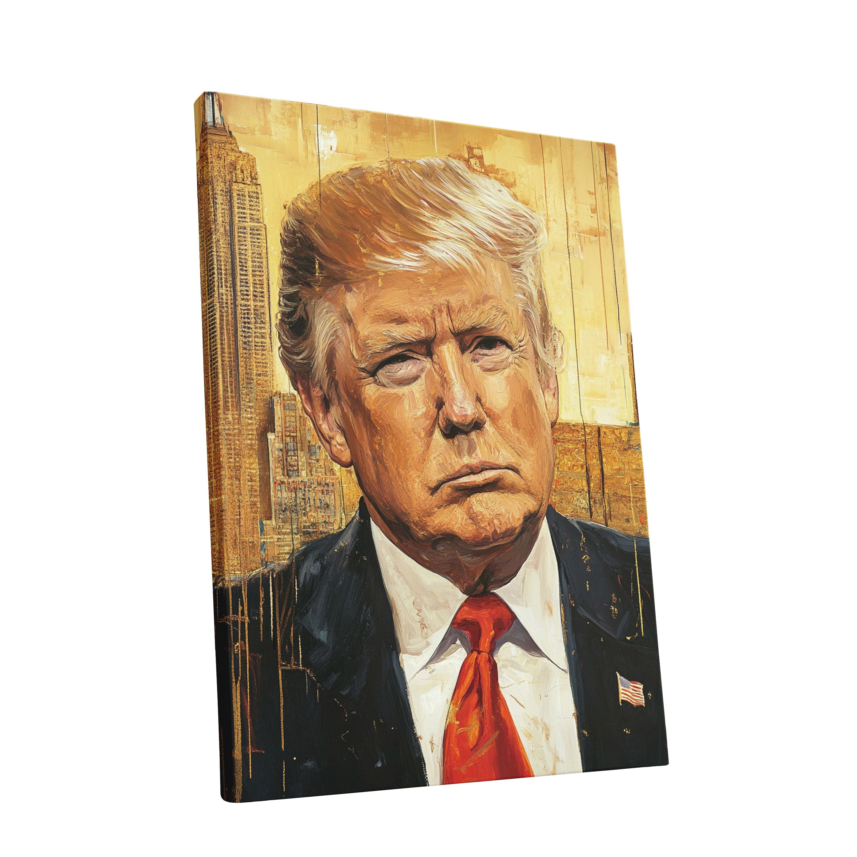 Portret Donalda Trumpa na płótnie 30x40 - Dekoracja do wnętrz