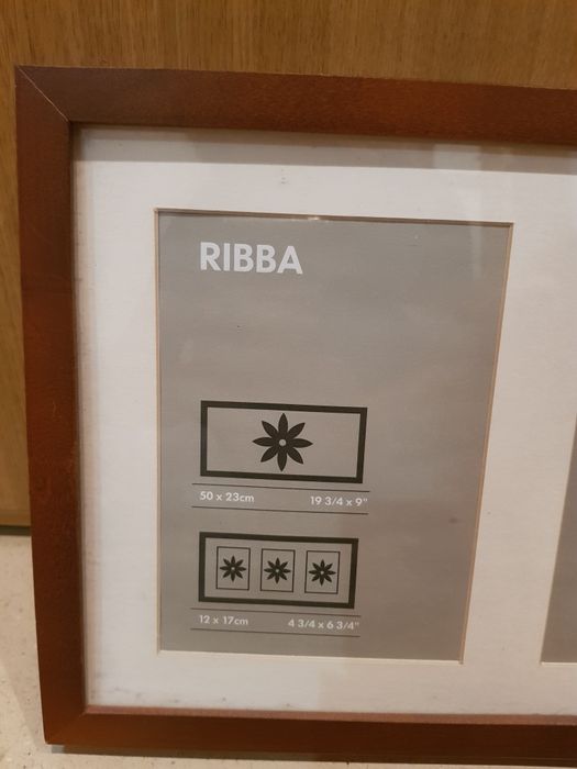 Moldura  3 Fotos RIBBA IKEA Castanho