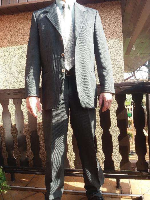 Garnitur męski, szary 182/96/86